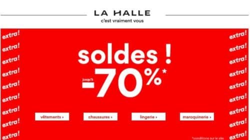 Soldes La Halle hiver