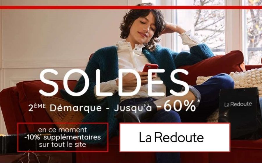 Soldes La Redoute : nouvelle démarque + 10% suppl.