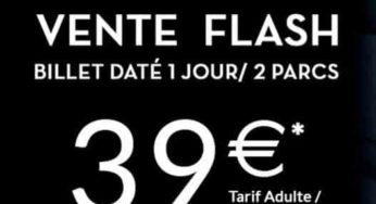 Vente flash billet Disneyland : 39€ les 2 parcs pour 1 jour (même pendant les vacances)