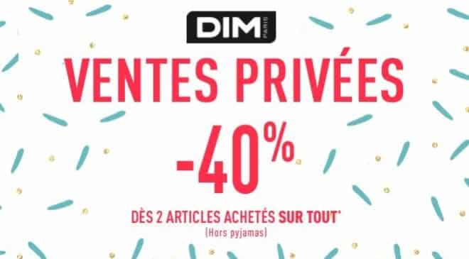 Ventes Privées DIM de pré-soldes