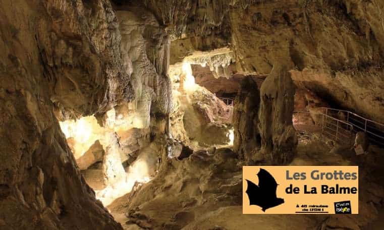 Visite des Grottes de La Balme moitié prix : 4,3€ adultes, 2,95€ enfants, pack famille…