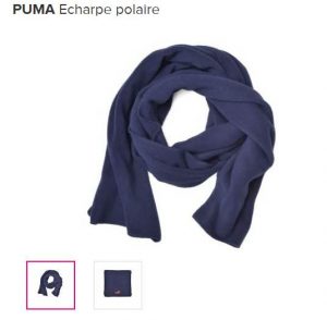 écharpe polaire PUMA à seulement 8 euros 