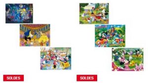 lot de 3 Puzzles Clementoni Disney 