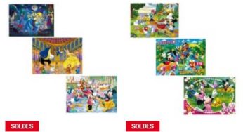Moins de 8€ le lot de 3 Puzzles Clementoni Disney (8 modèles) au lieu de 25€