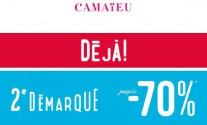 seconde démarque chez Camaïeu 