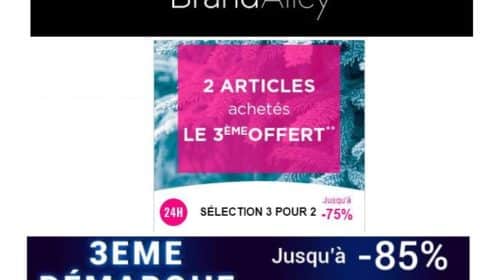 2 articles en soldes achetés sur Brandalley le troisième offert