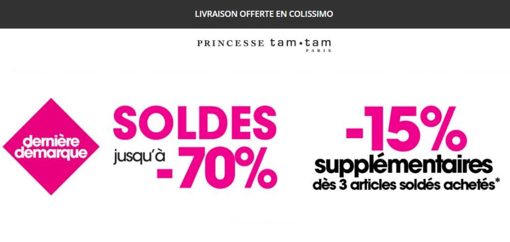 princesse tam tam soldes