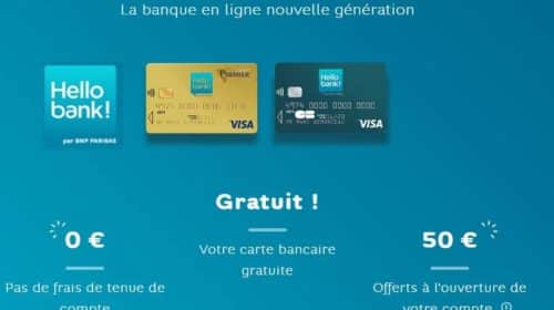 Hello bank ! 50€ offerts + CB gratuit + 0€ frais pour l’ouverture d’un compte