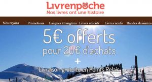 Livrenpoche : 5€ de remise dès 20€ d’achats 