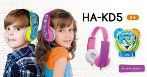 Moins de 10€ le casque audio enfant Tinyphones JVC