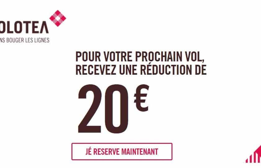 Remise de 20€ sur les vols Volotea