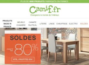 Soldes Camif : nouvelle démarque 