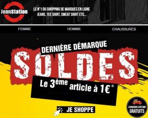 Soldes Jean Station 2 achetes = le 3eme a 1€