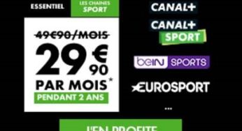 Vente Flash Canal Plus : 29,9€/mois Canal les chaines + beIN Sports + Canal Sport (pendant 2 ans) ⏳dernier jour