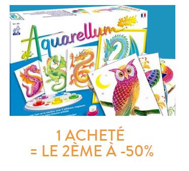 coffret Aquarellum de Sentosphere acheté = le second à moitié prix 