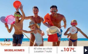 semaine en Mobilhomes dès 107€ en France, Espagne, Italie