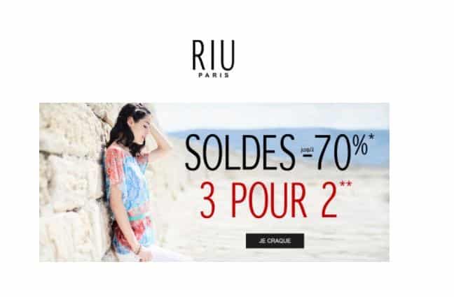 2 achetés = le troisième gratuit sur les soldes Rui !