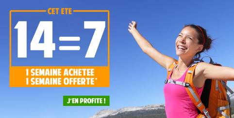  semaine achetée 1 semaine gratuite cet été Montagne Vacances