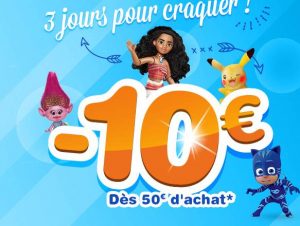 -10€ sur tous vos achats Toys’R Us 