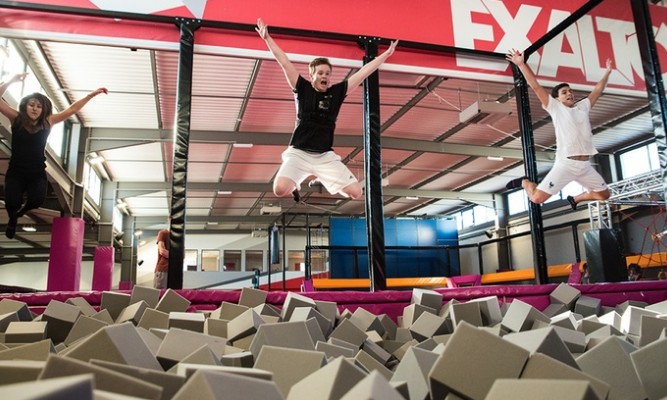 1h de Funclimb (escalade) et Trampoline à Exalto Lyon moins cher : 11€ (1 personne) ou 20€ (2 personnes)