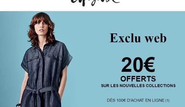 20€ remises sur les nouvelles collections sur Galeries Lafayette