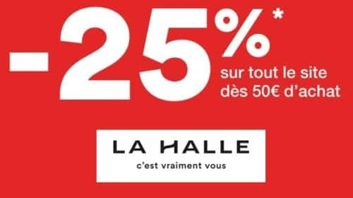 -25% sur La Halle dès 50€ d’achat