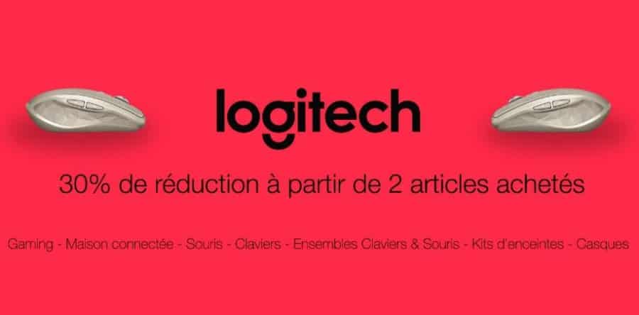 2 articles Logitech achetés = 30% de remise immédiate