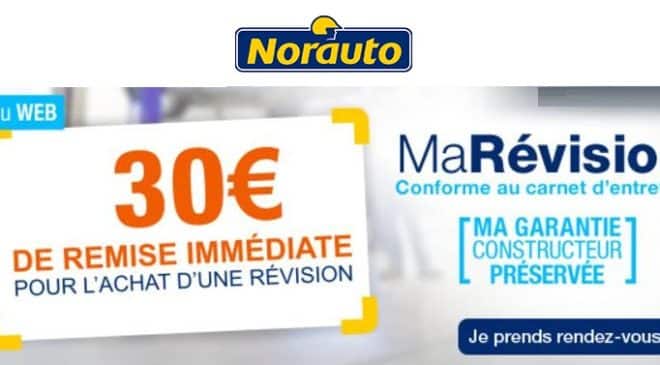 30€ de remise immediate MaRevision Norauto