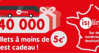 40 000 billets de bus Isilines 🚌 à moins de 5€ (200 destinations)