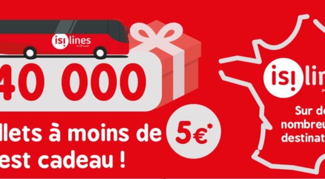 40 000 billets de bus Isilines a moins de 5€