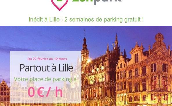 Bon plan parkings gratuits à Lille par ZenPark