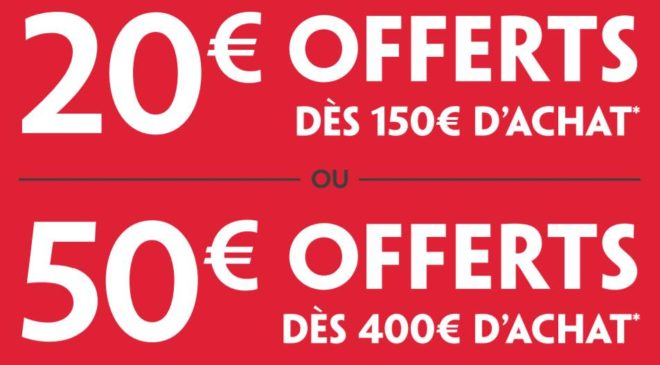 Darty 20€ offerts en carte cadeau ou 50€