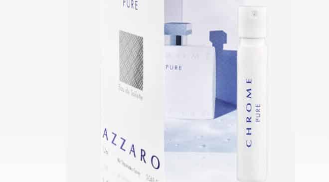 Echantillon gratuit parfum homme Chrome Pure de Azzaro