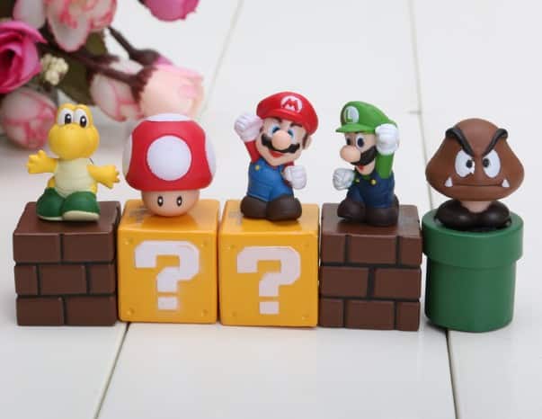 Ensemble de 5 figurines Super Mario à gagner 