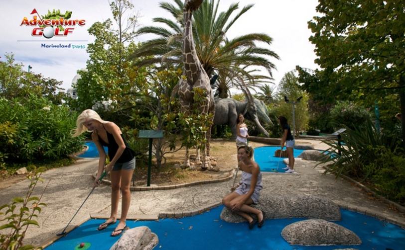 Entrée mini-golf Adventure Golf de Marineland pas chère ⛳️ 7,5€ enfant / 9,5€ adulte