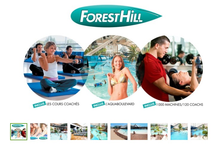 468€ l’accès illimité 1 an clubs Forest Hill + Aquaboulevard (au lieu de plus du double)