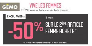 Journée de la femme Gémo 