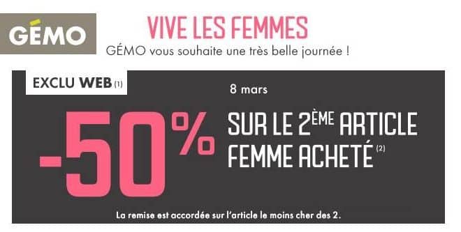 Journée de la femme Gémo