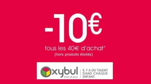 Oxybul 10 euros offerts