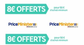 8€ de remise sur Priceminister à partir de 50€ (aujourd’hui seulement)