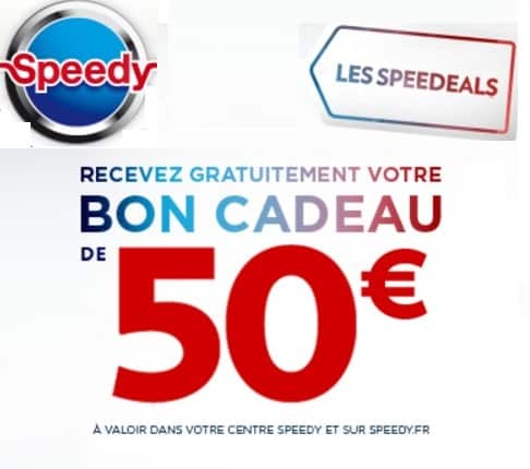 Remise immédiate de 50€ chez Speedy 