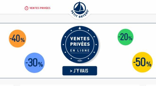 Vente privée Petit Bateau en ligne