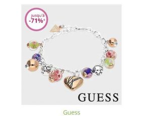 Vente privée bijoux Guess : bijoux à partir de 10€ 