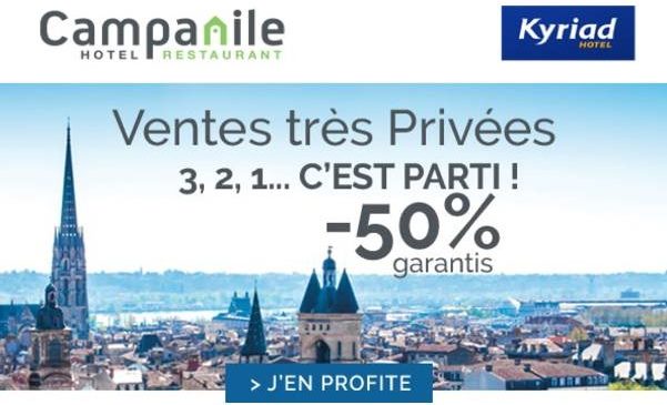 Ventes Privées Hotels Campanile Kyriad Premiere classe