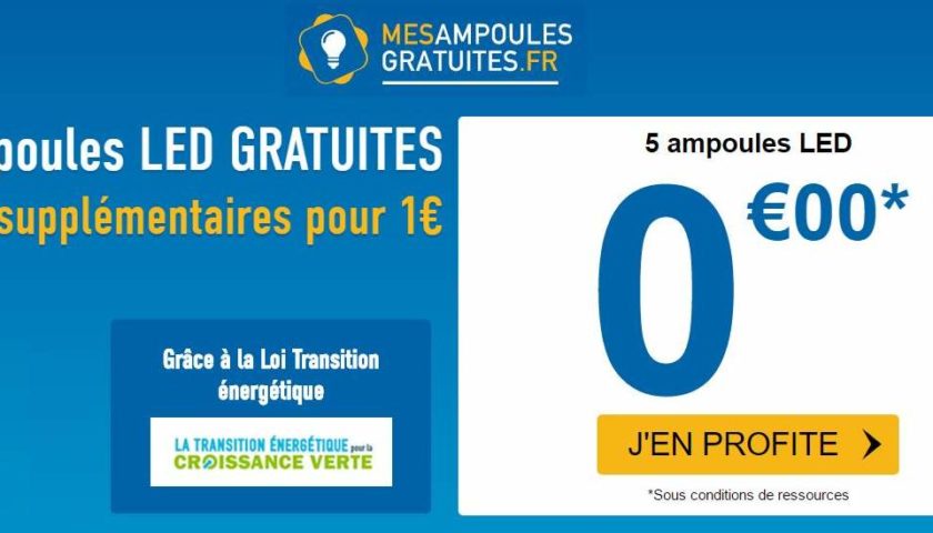 ampoules LED gratuites livraison gratuite