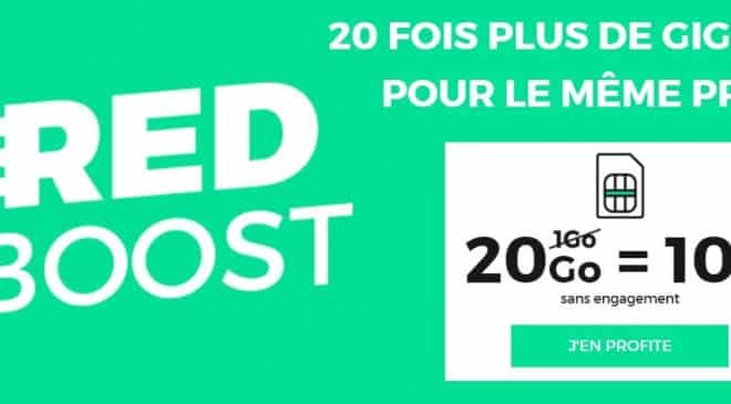 forfait RED 20Go illimite 10€