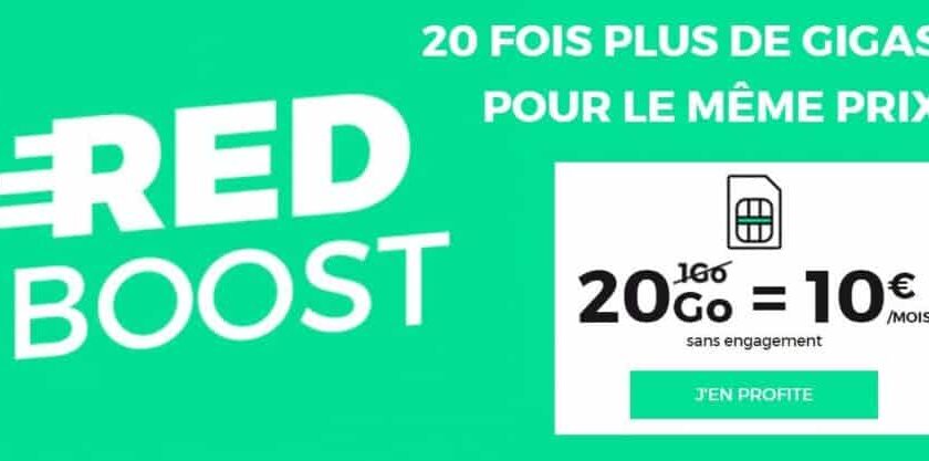 forfait RED 20Go illimite 10€