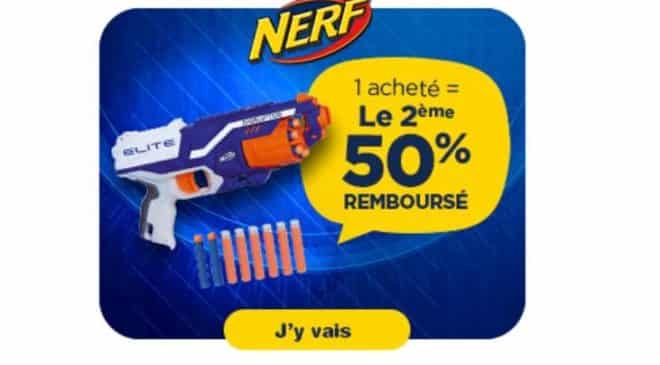 le deuxième Nerf 50% remboursé