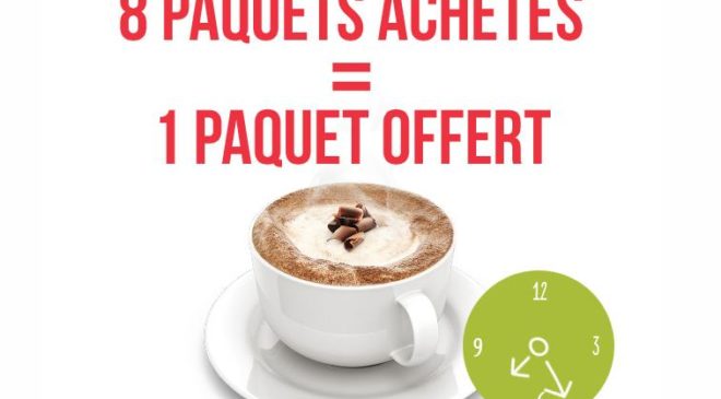 1 paquet offert pour 8 paquets Tassimo achetés