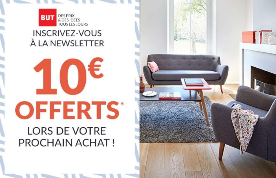 10€ offerts à partir de 50€ sur BUT (en ligne ou magasin)